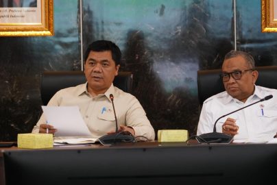 Wakil Menteri Sekretaris Negara (Wamensesneg) Juri Ardiantoro dan Wakil Menteri Ketenagakerjaan (Wamenaker) Afriansyah Noor