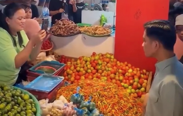 Wakil Presiden Gibran Rakabuming Raka Mengunjungi Pasar Tradisional di Manado