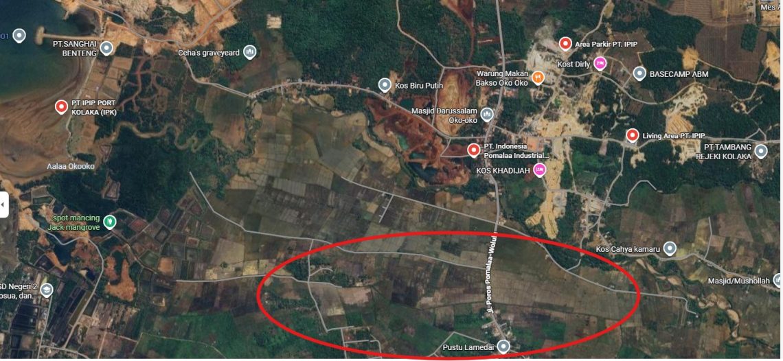 Lokasi Desa Lamedae, Kecamatan Tanggetada Kolaka