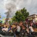Warga Blokade jalan Lohia Kabupaten Muna