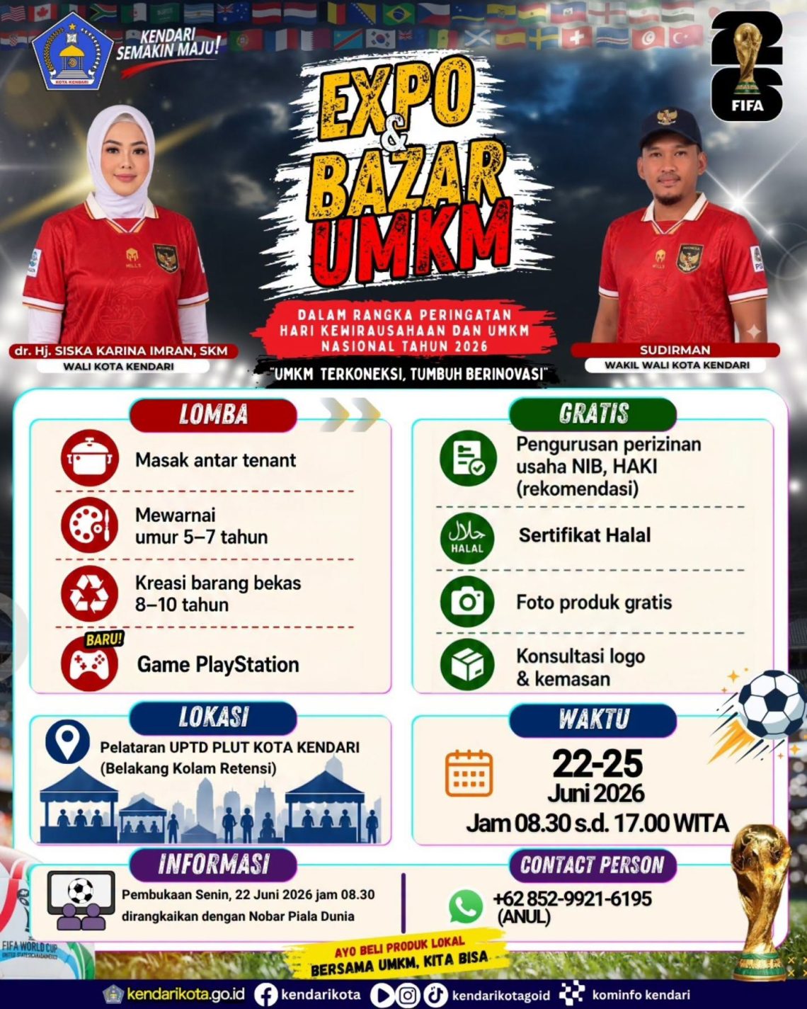 Ilustrasi Pemerintah Kota Kendari, Walikota Siska Karina Imran dan Wakil Walikota Sudirman