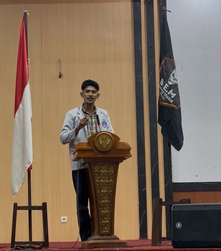 Presiden Badan Eksekutif Mahasiswa (BEM) Universitas Pasifik (Unipas) Morotai, Rifaldi Majid