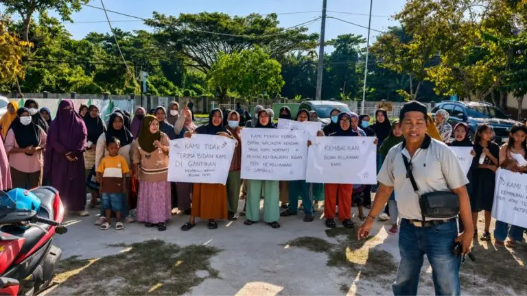 Warga Kelurahan Sambuli Demo Kepala Puskesmas Nambo